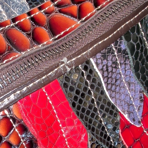 Multicolor Patchwork Handbag - Picture 13 of 16